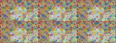 Raster. Zarif, parlak ve kusursuz nötr ve yeşil çiçek desenli tasarım. Sabıka baskıları, bebek kıyafetleri, duvar kâğıtları, paket kutuları vb..