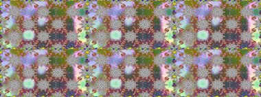 Eski moda arka plan. Şablon, pürüzsüz, çiçekli kenar. Raster illüstrasyonu. Çiçek çelengi. Güzel, parlak, pürüzsüz kumaş, tuval. Kıvırcık, parlak örgü.