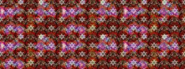 El çizimi. Raster illüstrasyonu. Çiçekli, yapraklı, çiçek desenli çizim..