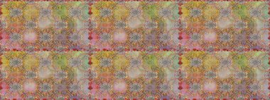 Raster Henna dövme stili. Etnik Mandala süsü. Kızılderili desenli desenli desenli şal deseni. Tekstil, tebrik kartı, boyama kitabı, telefon kılıfı baskısı için kullanılabilir.