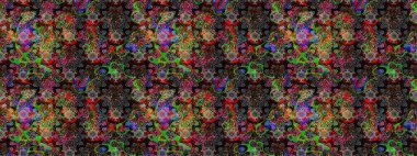 Siyah renklerde. Raster illüstrasyonu. Anti-stres için Raster soyut şablon sayfası.