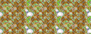 Raster Şirin kumaş deseni. Renkli Bahar Teması eskiz kalıbı. Eskiz klasiği. Düz Çiçek Elementleri Tasarımı.