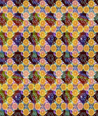 Sarı renkli sarı papatya deseni. Sarı renklerde. Raster illüstrasyonu.