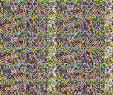 Parlak bir arka plan sorunsuz desen çiçek fantezi tasarım. Düz Çiçek Elemanları Tasarım. Renkli Bahar Teması kesintisiz desen Arka Plan.