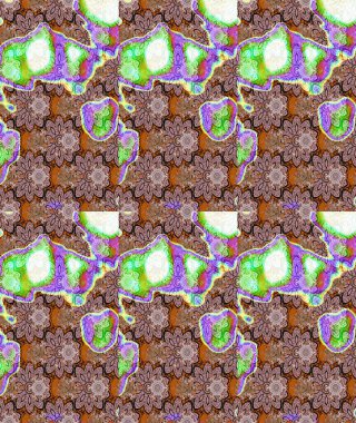 Çiçekli karalama şeklinde Raster çiçek deseni. Yumuşak, bahar çiçekli arka plan. Tarafsız renklerde çiçekler.