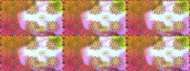 Beautiful pattern for decoration and design. Exquisite pattern of watercolor sketches of the flower. Watercolor seamless pattern bouquet of flowers. Toned. Trendy print.