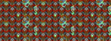 Tekrar eden çiçek arkaplanı, zarif çiçek duvar kağıdı. Renkler üzerine çiçek desenli eskiz, el yapımı papatyalar, papatyalar..