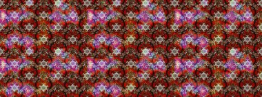 El çizimi. Raster illüstrasyonu. Çiçekli, yapraklı, çiçek desenli çizim..