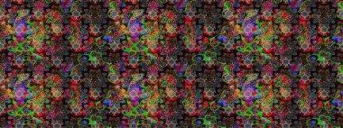 Siyah renklerde. Raster illüstrasyonu. Anti-stres için Raster soyut şablon sayfası.