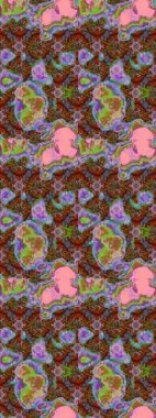 Renkli çiçekler. Hediye ambalaj kağıdı, tebrik kartları, posterler ve pankart tasarımı. Raster düz çiçek çizim deseni.