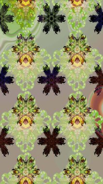 Çiçekli el çizimi çizimi deseni. Modern gelişim, nötr raster arka plan duvar kağıdı çizimi, klasik çizgi, desenli desenli çiçekler, çiçekli süsler..