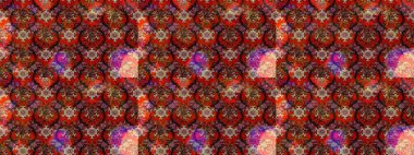 Küçük çiçekli basit bir çiçek çizimi. Kahverengi ve kırmızı renklerde sevimli çiçekler. Moda baskısı, albüm, ambalaj kağıdı ve duvar kağıdı için zarif dekoratif süslemeler. Raster illüstrasyonu.