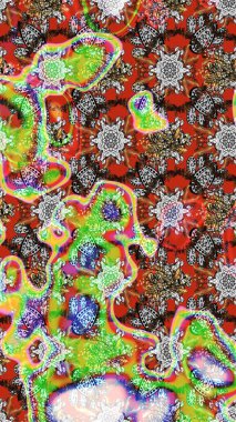 Çiçek arkaplan. Renkli çizim kalıbı. Çiçek duvar kâğıdı. Raster illüstrasyonu. Gri ve nötr renklerde şirin tekstil.