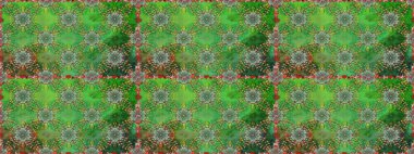 Raster illüstrasyonunda kusursuz çiçek deseni. Yeşil ve nötr renkte çiçekler.