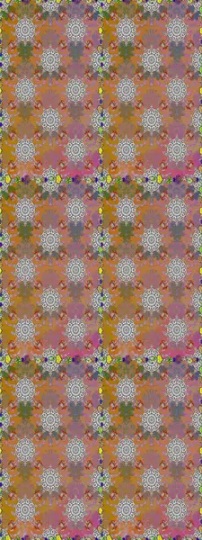 Tekstil, tebrik kartı, boyama kitabı, telefon kılıfı baskısı için kullanılabilir. Kızılderili desenli desenli desenli şal deseni. Etnik Mandala süsü. Raster Henna dövme stili.