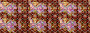 Robot resim. Küçük çiçekte güzel bir desen. Küçük renkli çiçekler. Moda baskıları için zarif bir şablon. Motley illüstrasyonu. Çiçekli bahar çiçekleri.