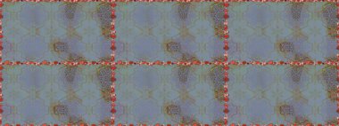 Düz Çiçek Elementleri Tasarımı. Raster illüstrasyonu. Tarafsız ve gri renklerde çiçekler. Renkli Bahar Temalı Kusursuz Arkaplan. Çiçekli, suluboya desenli kusursuz çiçek deseni.