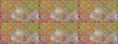 Vadinin çiçekleri kahverengi ve bej renklerde. Çiçeksiz desenlerin çizimi.