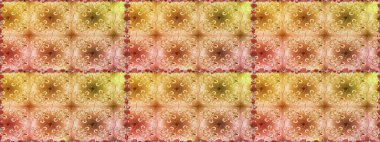 Bej ve kahverengi renkli çiçekler. Renkli Yaz Temalı Kusursuz Arkaplan. Düz Çiçek Elementleri Tasarımı. Raster illüstrasyonunda kusursuz çiçek deseni.