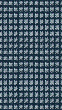 Hediye ambalaj kağıdı, tebrik kartları, posterler ve pankart tasarımı. Raster düz çiçek çizim deseni. Mavi renkte çiçekler.