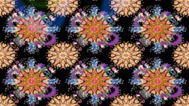 Tatil havası. Bahar mevsimi. Nazik romantik baskı. Raster güzel bir çiçek deseni çiziyor..