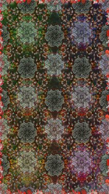 Küçük çiçekli basit, dikişsiz desen. Raster illüstrasyonu. Gri renkli şirin çiçekler. Moda baskısı, albüm, ambalaj kağıdı, duvar kağıdı için zarif dekoratif süslemeler..