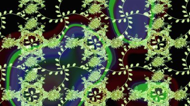 Raster güzel kumaş deseni çiziyor. Renkli Bahar Teması eskiz kalıbı. Düz Çiçek Elementleri Tasarımı. Çiçek deseni.