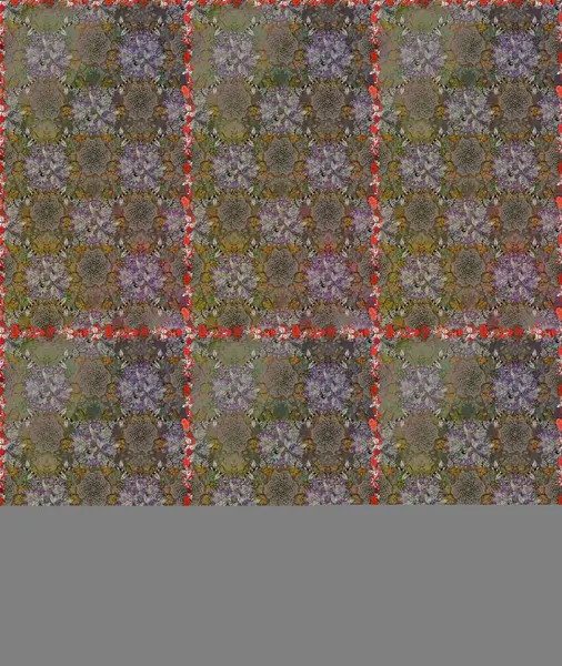 Moda baskısı. Suluboya kusursuz desen. Eski model. Çiçeğin suluboya çizimlerinin mükemmel deseni. Dekorasyon ve tasarım için güzel bir desen. Raster illüstrasyonu.