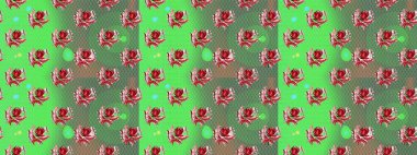 Raster illüstrasyonunda el çiçeği deseni. Süslü kumaş deseni. Renkli Bahar Teması el yapısı arka plan. Düz Çiçek Elementleri Tasarımı.