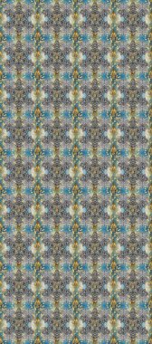 Geleneksel oryantasyon süsü. Gri, mavi ve nötr renklerde altın elementlerle kusursuz desen. Klasik klasik klasik arka plan. Raster illüstrasyonu. Kusursuz klasik raster altın desenli.