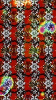 Nazik, narin çiçek arkaplanı. Çiçekli karalama şeklinde Raster çiçek deseni. Renkli çiçekler.