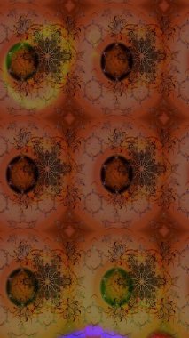 Renkli çiçekler. Raster illüstrasyonunda çiçek deseni çizimi.