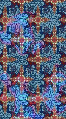 Küçük bir çiçekte eskiz deseni. Raster illüstrasyonu. Güzel kumaş deseni. Güzel çiçek arkaplanı..