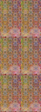 Kusursuz bir mahsul. Düz Çiçek Elementleri Tasarımı. Renkli Bahar Temalı Kusursuz Arkaplan. Raster Şirin kumaş deseni.