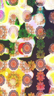 Nazik romantik baskı. Bahar mevsimi. Raster güzel bir çiçek deseni çizmiş. Tatil havası..