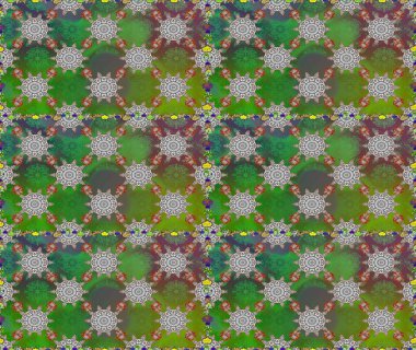 Sevimli çiçek arka plan. Güzel kumaş deseni. Raster illüstrasyon. Küçük çiçekte dikişsiz desen.