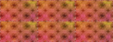 Kahverengi ve turuncu çiçekli kusursuz desen, suluboya çiçek deseni, sevimli çiçek, duvar kağıdı, kart veya kumaş için fayanslı. Raster - stok.