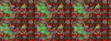 Çiçeksel fantezi tasarımı ve parlak bir arka plan çizimi. Düz Çiçek Elementleri Tasarımı. Renkli Bahar Teması çizim şablonu.