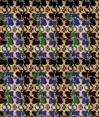 Renkli Bahar Teması eskiz kalıbı. Düz Çiçek Elementleri Tasarımı. Sevimli çiçek raster deseni. Siyah renkte çiçekler.