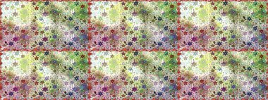 Çiçekli yaz çiçekleri. Küçük çiçekte güzel bir desen. Küçük renkli çiçekler. Moda baskıları için zarif bir şablon. Motley illüstrasyonu. Kusursuz..