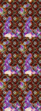 Raster deseni. Kahverengi, gri ve kırmızı el çizimi desen. Sanat ilham verici, gri ve kırmızı renkli çiçekler ve yapraklar. Karalama çiçekleri çizim deseni.