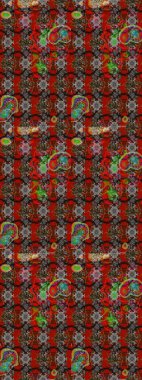 Kırmızı renkte çiçekler. Çiçek süslemeli çizim deseni. Raster illüstrasyonu.