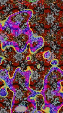 Modern stil dokusu. Çiçek desenli raster, gri ve kahverengi çizgi grafik deseni soyut raster arkaplan.