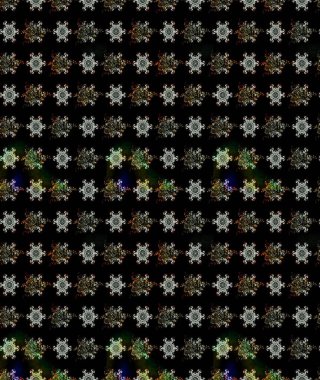 Soyut etnik raster çizim kalıbı. Arkaplan dokusu, duvar kağıdı, çiçek temalı siyah renkler. Kabile sanatı boho baskısı, klasik çiçek arkaplanı.