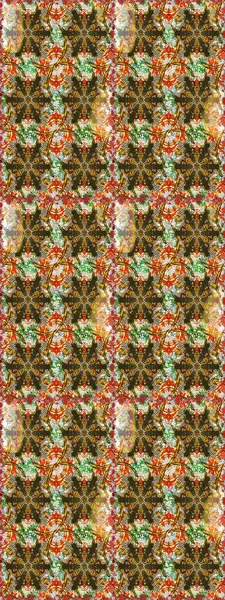 Barok tarzında duvar kağıdı tasarımı için kusursuz damaske deseni arkaplanı. Süslü raster dekorasyonu. Altın elementlerle kahverengi renklerde altın desen.