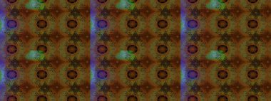 Kahverengi ve yeşil renkler üzerine çiçek desenli eskiz, el yapımı papatyalar, papatyalar. Tekrarlayan çiçek arkaplanı, zarif kahverengi ve yeşil çiçek duvar kağıdı.