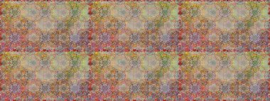 Renkli Bahar Temalı Kusursuz Arkaplan. Süslü kumaş deseni. Düz Çiçek Elementleri Tasarımı. Raster illüstrasyonunda kusursuz çiçek deseni.