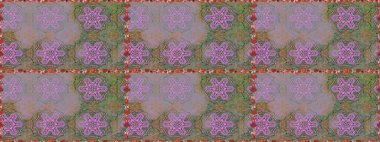 Raster illüstrasyonunda kusursuz çiçek deseni. Gri renkli çiçekler.