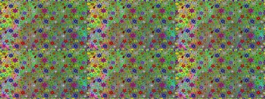 Yeşil ve nötr renklerde çiçeklerle kusursuz çiçek deseni. Çiçekler suluboya tarzında yeşil ve nötr renklerde.