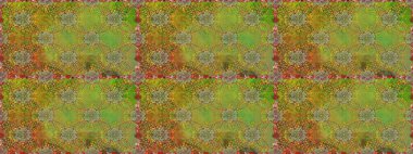 Çiçekli karalama şeklinde Raster çiçek deseni. Nazikçe, güzel çiçek arkaplanı. Yeşil ve kahverengi renkte çiçekler.